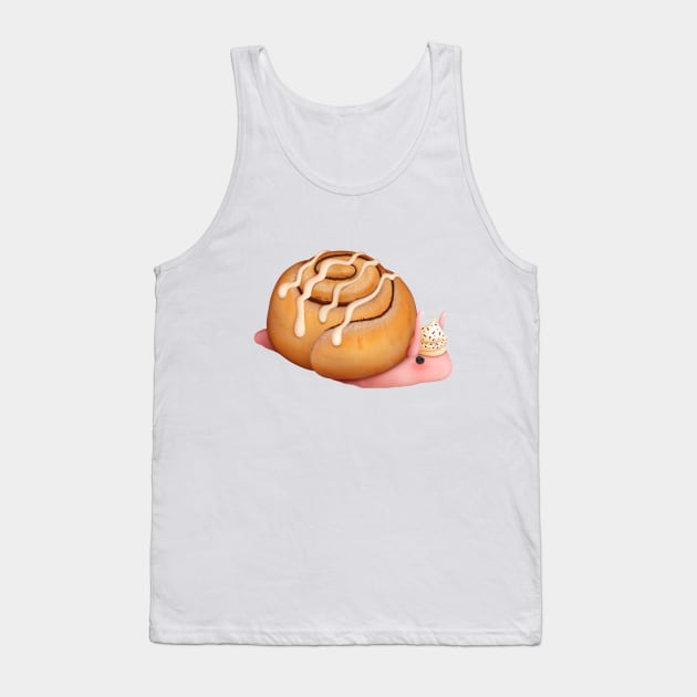 Cinnamon Roll Snail Tank Top by Maryoshi-143